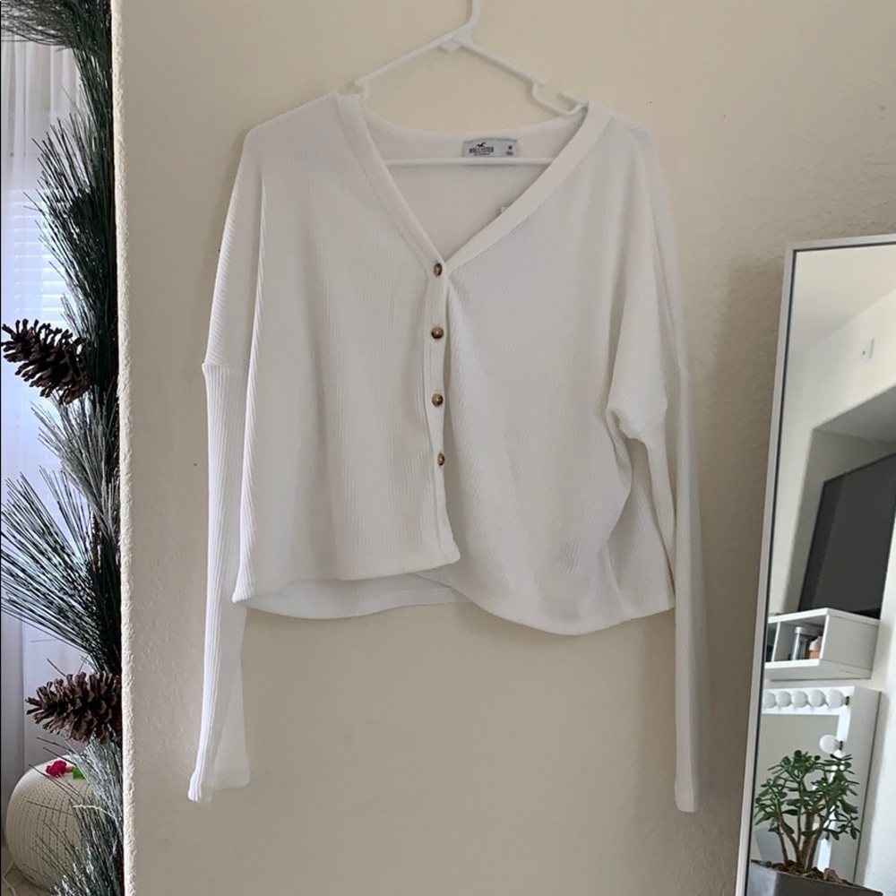 white button up long sleeve